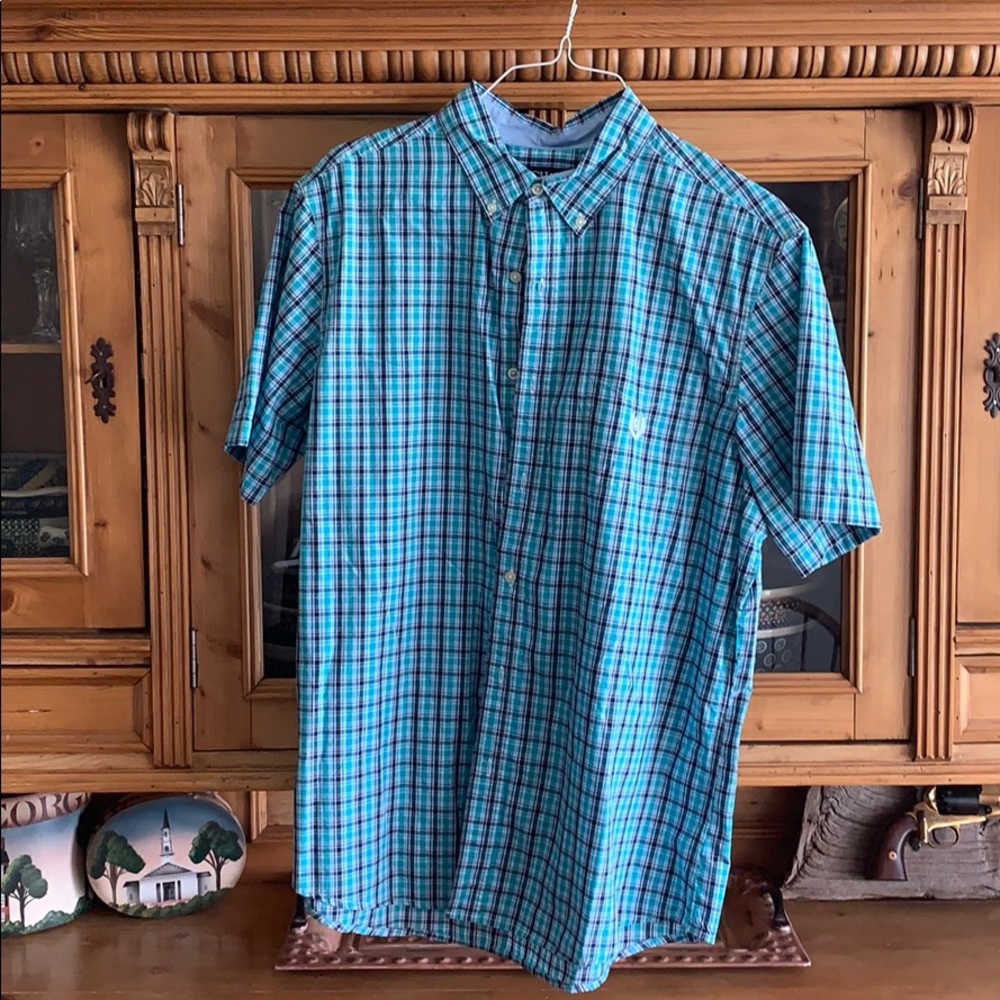 Men’s Chaps Short Sleeve Button Down
